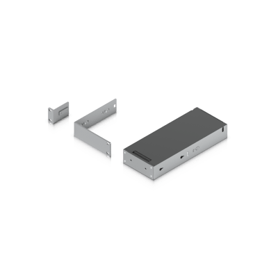 Kit para instalar en rack switches USW-PRO-MAX-16-POE o USW-PRO-MAX-16, 1UR, con base para fuente de alimentación y cable ...