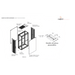 Gabinete para Servidores / 42 UR / Acero 16ga / Puertas Perforadas Frontal y Trasera / Profundidad Extendida 1200 mm / Ancho 600 mm | SIERRA STORE