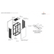 Gabinete para Servidores / 42 UR / Acero 16ga / Puertas Perforadas Frontal y Trasera / Profundidad Extendida 1200 mm / Ancho 600 mm | SIERRA STORE