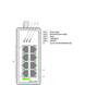 Switch Industrial / 8 Puertos Gigabit 1000Base-T / Alimentación Redundante 9-57V DC / Carcasa Metálica IP30 / Rango Temper...