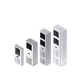 Aire Acondicionado Industrial / 2500W (8500 BTU/h) / 460V Trifásico / Montaje Múltiple / Acero Gris RAL 7035 / IP54 Interno | SIERRA STORE