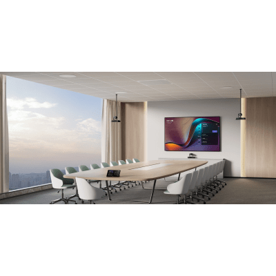 Sistema de Videoconferencia MVC-S98-C5U-004 de Yealink diseñado para Salas Extra Grandes con Triple Cámara Inteligente y Func