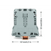 Borna de Paso para Corrientes Elevadas, 95 mm², POWER CAGE CLAMP, 2 Puntos de Conexión, 232 A, 1000 V, Montaje Carril DIN ...