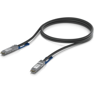 UBIQUITI UACC-DAC-QSFP28-1M - Cable de Conexión Directa DAC de 1 metro QSFP28 100/40 Gbps, Ideal para Switches UniFi | SIERRA STORE