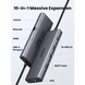Hub USB-C 10 en 1 / HDMI 4K@30Hz + VGA 1920x1200 / 3x USB 3.0 5Gbps / Ethernet Gigabit / SD/TF Card Reader / PD 100W / Aud...