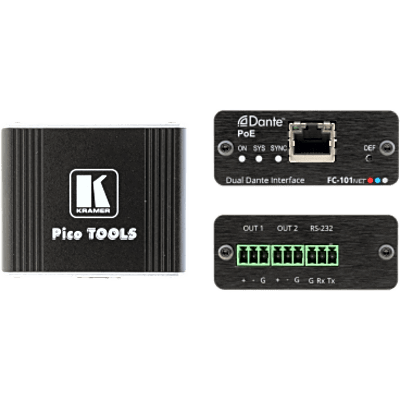 Decodificador Dante | 2 Canales | Salidas Mono Balanceadas | Alimentación PoE | Control de Volumen | Conversión 32 bits | Frecuencia | SIERRA STORE
