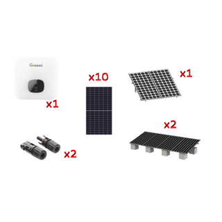 Kit Solar Interconexion  / 6 kW  220Vca / Inversor GROWATT / Montaje Incluido - GROWATT