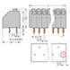 Bloque Terminal PCB / 8 Polos / Push-in CAGE CLAMP® / 1.5 mm² / 8A 320V / Pin Spacing 3.5 mm / Botón Push / THT / Policarb...