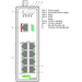 Switch Industrial Gestionable / 8 Puertos 100Base-TX / PROFINET Clase B / Alimentación 12-60V DC / IP30 / -40°C a +70°C / ...