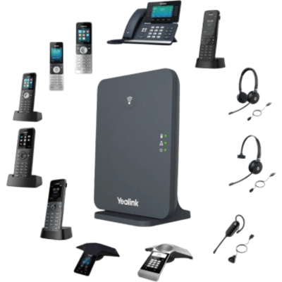 Estación Base DECT IP Yealink W70B de Alto Rendimiento para Telefonía Inalámbrica Empresarial | SIERRA STORE