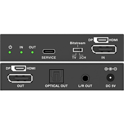 Convertidor de Video Bidireccional / 8K30 / 4K120 / HDMI 2.1b / DP 1.4 / Extracción de Audio Óptico y Analógico / HDR10+ / Dolby Vision | SIERRA STORE