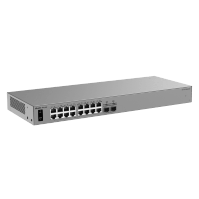 Switch Capa 2 Cloud-Managed / 24 Puertos Gigabit / 2 Puertos 2.5GE SFP / 58 Gbps / ERPS / Sin Ventilador / Gestión Cloud Ruijie / 3 | SIERRA STORE