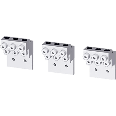 Zapatas para Interruptor automático tipo 3VA57/58 - 3VA67/68. 6 Barrenos para calibre admisible 1/0 Awg a 750 Kcmil. 3 Piezas | SIERRA STORE
