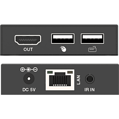 Extensor HDMI con KVM | Sobre IP | Transmisión hasta 150m | Cat5e/6 | HDCP 1.4 | 1080p | Control IR | Compatible con Switch 1G | SIERRA STORE