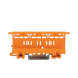 Adaptador de Fijación / Serie 221 / 6 mm² / Montaje sobre Carril DIN 35 / Material Poliamida PA 66 V0 / Color Naranja WAGO...