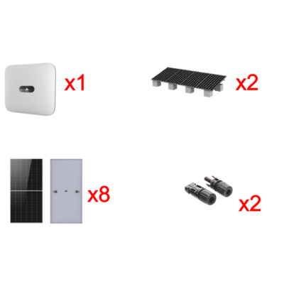 Kit Solar Interconexion  / 5kW  220Vca / Inversor HUWAEI / Montaje Incluido - HUAWEI FUSIONSOLAR