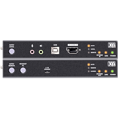 Extensor KVM Óptico USB True 4K | DisplayPort-HDMI | 300 m (984.3 ft) | Resolución 4K @ 60 Hz 4:4:4 | HDR10 | RS-232 | USB 2.0 | Audio | SIERRA STORE