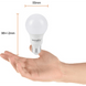 Foco LED A19 8.5 W / Base E27 / 800 lm / 6 500 K Luz de Día / IRC 80 / 15 000 h / No Atenuable | SIERRA STORE