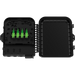 Caja de Empalme FTTx / 24 Fusiones / Splitter 1x8 SC/APC / 8 Acopladores SC/APC / 3 Puertos Troncal / IP65 / Interior-Exterior | SIERRA STORE