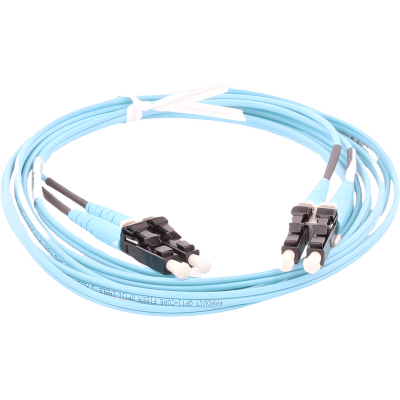 PANDUIT FX2ERLNLNSNM035 - Jumper de Fibra Optica Multimodo 50/125 OM3, LC-LC Duplex, OFNR (Riser), Color Aqua, 35 Metros (114.83 Pies) | SIERRA STORE