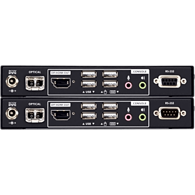 Extensor KVM Óptico USB True 4K | DisplayPort-HDMI | 300 m (984.3 ft) | Resolución 4K @ 60 Hz 4:4:4 | HDR10 | RS-232 | USB 2.0 | Audio | SIERRA STORE