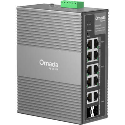 Switch Industrial PoE / 10 Puertos Gigabit / 2× PoE++ 802.3bt (Hasta 60 W) + 6× PoE+ 802.3at/af / 2× Combo RJ45/SFP Gigabit / | SIERRA STORE