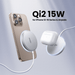 Cargador Inalámbrico Magnético 15W / Protocolo Qi 2 / USB-C 9V 2.2A / Eficiencia 83% / Protección Multinivel / Material PC...