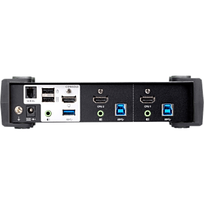 Conmutador KVMP 2 Puertos | HDMI 4K DCI 60Hz | USB 3.1 Gen 1 5 Gbps | Video DynaSync™ | Audio Mixer Mode | RS-232 | Firmware | SIERRA STORE