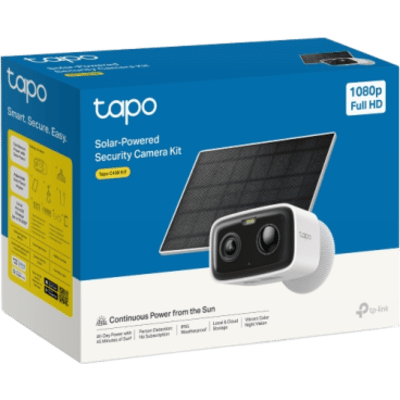 Kit Cámara de Seguridad Solar / 1080P Full HD / Batería Recargable 5,200 mAh / Autonomía 180 Días / Panel Solar con Cable 1 m (3.28 | SIERRA STORE