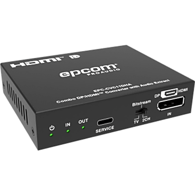 Convertidor de Video Bidireccional / 8K30 / 4K120 / HDMI 2.1b / DP 1.4 / Extracción de Audio Óptico y Analógico / HDR10+ / Dolby Vision | SIERRA STORE