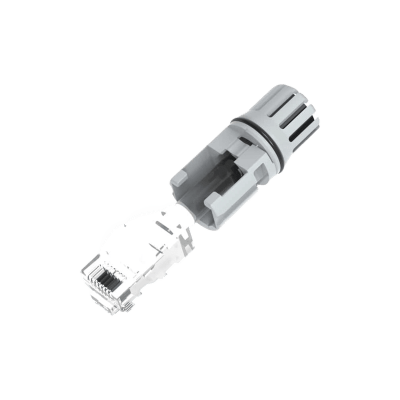 Portaconector RJ45 / IP65 / Fundición a Presión / Cables 5-7 mm / Bloqueo con Pestillo | SIERRA STORE