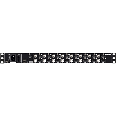 KVM Switch LCD 16 Puertos USB HDMI | Riel Único 1U | Pantalla LCD 18.5" Widescreen | Resolución hasta 1920 x 1080 @ 60 Hz | Cascada | SIERRA STORE