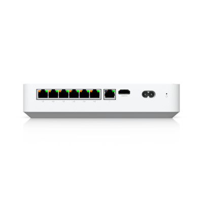 UniFi Protect UNVR-Instant – Grabador de Video en Red con Soporte para HDD de 3.5”, Switch PoE Integrado de 6 Puertos GbE ...