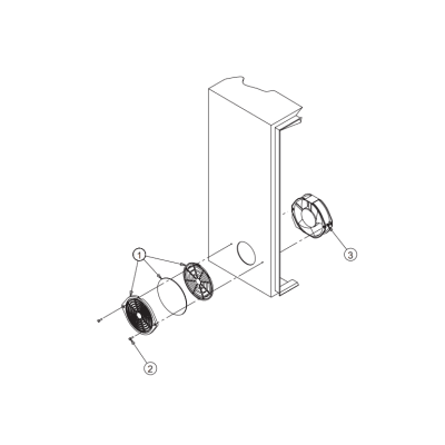 Kit Filtro Protector de Dedos para Ventilador / 6 Pulgadas (152 mm) / Filtro Extraíble Lavable / Incluye Herrajes / Plástico Negro Mate | SIERRA STORE