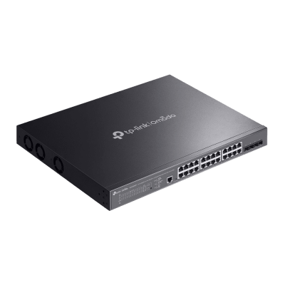 Switch L2+ Gestionado / 24 Puertos Gigabit + 4 Puertos 10G SFP+ / 16 PoE+ (30W) + 8 PoE++ (90W) / 128 Gbps / 500W PoE Budget / SDN | SIERRA STORE