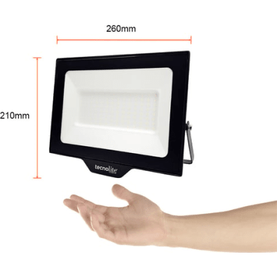 Luminario LED Exterior 100 W / 9 000 lm / 6 500 K Luz de Día / IP66 IK07 / Aluminio / 100-277 V~ / 25 000 h / No Atenuable | SIERRA STORE
