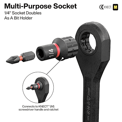 Juego de Dados de Impacto / Paso a Través / 39 Piezas / SAE y Métrico / Sistema KNECT / Adaptador 3/8" | SIERRA STORE