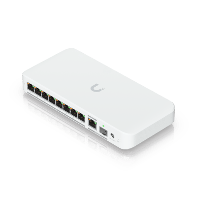 USW Flex 2.5G PoE Switch de 8 Puertos 2.5GbE PoE++, con un Puerto de Enlace Ascendente Combinado RJ45/SFP+ de 10 GbE (No i...