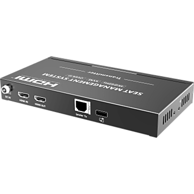 Receptor KVM por IP | 4K@60Hz | 120 m con PoE | Loop-out | Multiview y Videowall | HDMI 2.0 | USB 2.0 | Metálico | SIERRA STORE