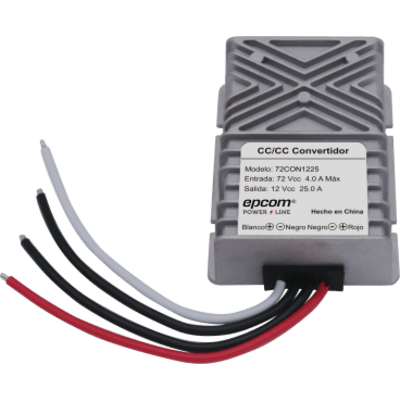 Convertidor de CD-CD / 72 Vcc de entrada / 12 Vcc de salida / 25 Amp Continuos | SIERRA STORE