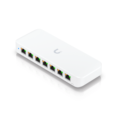 USW Ultra 210W Switch de 8 Puertos GbE (7 Puertos PoE+ y 1 Puerto Entrada PoE++) con Opciones de Montaje Versátiles UBIQUI...