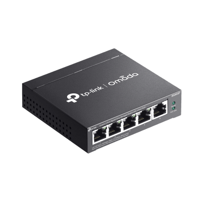 Switch Gestionado 5 Puertos Gigabit / 4 Puertos PoE+ 802.3at/af / 65W Power Budget / Gestión Cloud Omada SDN / Sin Ventiladores / QoS | SIERRA STORE