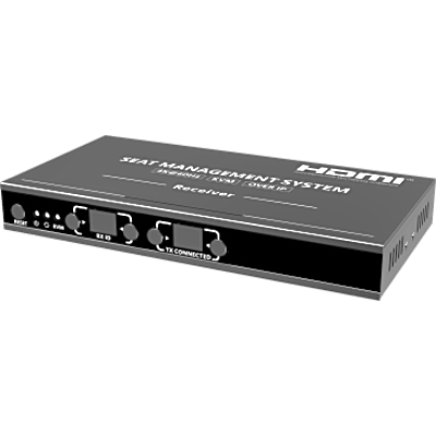 Receptor KVM por IP | 4K@60Hz | 120 m con PoE | Loop-out | Multiview y Videowall | HDMI 2.0 | USB 2.0 | Metálico | SIERRA STORE