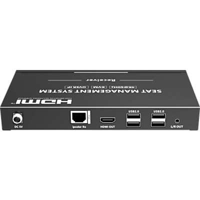 Receptor KVM por IP | 4K@60Hz | 120 m con PoE | Loop-out | Multiview y Videowall | HDMI 2.0 | USB 2.0 | Metálico | SIERRA STORE