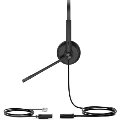 Diadema Alámbrica / Audio HD / Cancelación de Ruido Pasiva / Conexión QD a RJ9 / Almohadillas de Cuero / Brazo Flexible 330° | SIERRA STORE