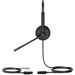 Diadema Alámbrica / Audio HD / Cancelación de Ruido Pasiva / Conexión QD a RJ9 / Almohadillas de Cuero / Brazo Flexible 330° | SIERRA STORE