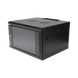 Gabinete de Pared / 6U / 19 Pulgadas / 600 x 550 x 382 mm / Cristal Templado 5 mm / Carga Estática 60 kg / IP20 / Acero SPCC RAL 9004 | SIERRA STORE