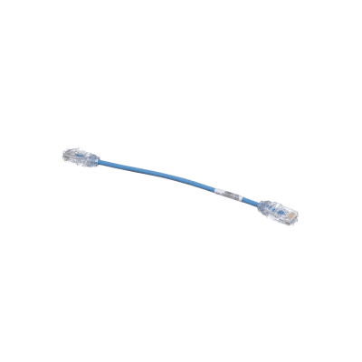 PANDUIT UTP28X0.2MBU - Cable de Parcheo UTP / Cat6A / 28AWG / CM-LSZH / 20 cm (0.66 ft) / Azul | SIERRA STORE
