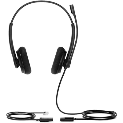 Diadema Alámbrica / Dual / QD a RJ9 / Almohadillas Esponja / Cancelación Pasiva de Ruido / Brazo 330° | SIERRA STORE