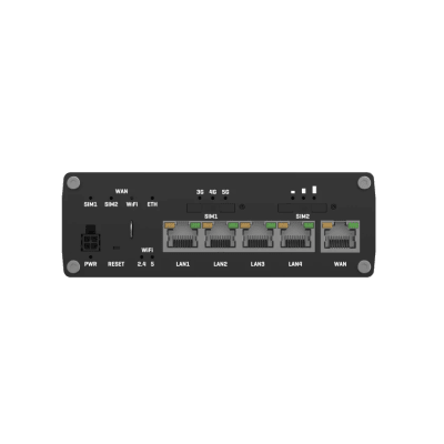 Router Industrial 5G LTE con 2 Ranuras SIM/ 5 Puertos Gigabit/ Wi-Fi con Doble Banda/ Soporta VPN Servidor-Cliente/ Compat...